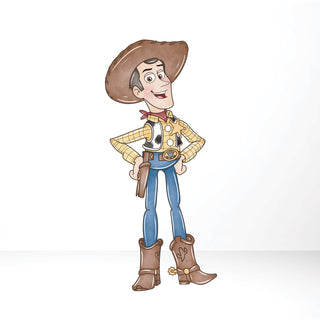 4ft Woody Cowboy Cut Out - Water Colour
