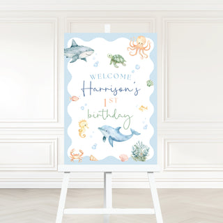 Under The Sea Party Welcome Sign