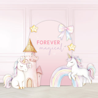 Unicorn Rainbow Mini 4ft Birthday Bundle, DIY Party Pack