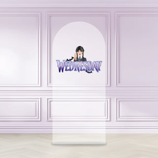 Wednesday Addams Logo Cut Out, Backdrop Sign