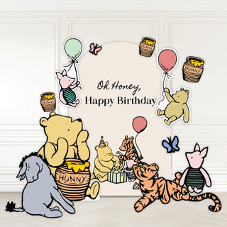 Honey Pot Bear Mini 4ft Birthday Bundle, DIY Party Pack