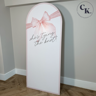 Tying the Knot Backdrop, Tying The Knot Party, Hen Party Sign image 6