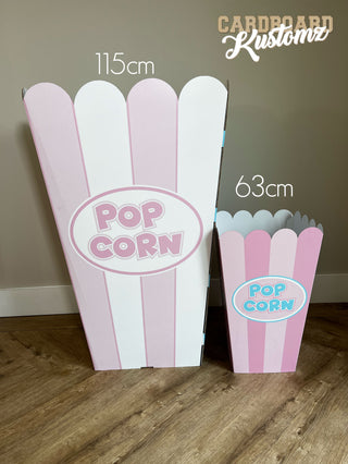 2ft Balloon Popcorn Bucket, Popcorn bucket party prop, Balloon Prop image 2