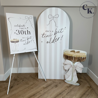 Espresso Martini Backdrop, Tini Bit Older Backdrop, Birthday Backdrop image 3