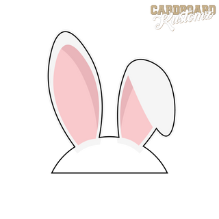 Bunny Ears BackdropTopper, Easter Ears Backdrop Topper. Bent Bunny Ear Cut Out image 1