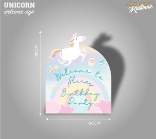 Unicorn Welcome Sign image 0