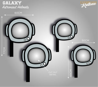 Galaxy Space Astronaut Party Helmets Space Party Props image 0