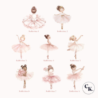 Ballerina and Swan Cut Outs, Ballerina theme cut out Set. image 1