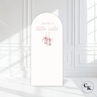 Tutu Cute Backdrop, Tutu Ballerina Themed Back Drop. Ballerina Sign image 0