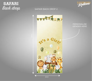 Baby Safari Backdrop - Baby Shower image 0