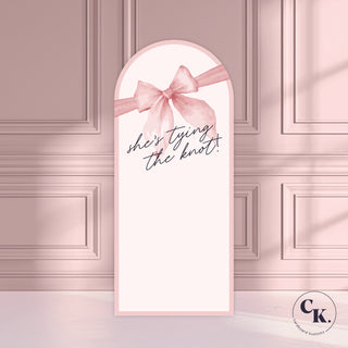 Tying the Knot Backdrop, Tying The Knot Party, Hen Party Sign image 0
