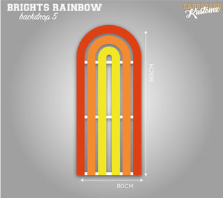 Bright Rainbow Photo, Party, Back Drop - Rainbow Style image 0