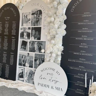 Wedding Photo Table Plan Backdrops