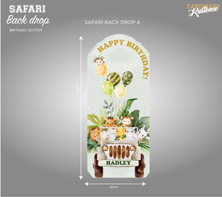 Baby Safari Backdrop - Birthday image 1