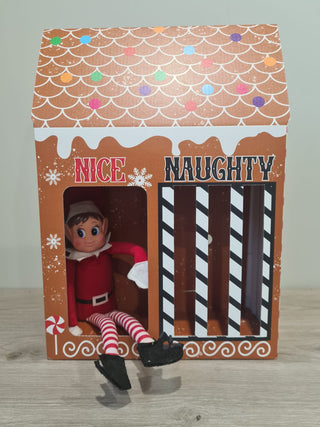 Christmas Elf House and Jail, Christmas Elf House, Naughty Elf Christmas Jail image 0