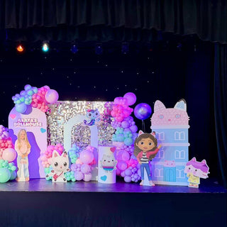 Dollhouse Girl Birthday House Backdrop