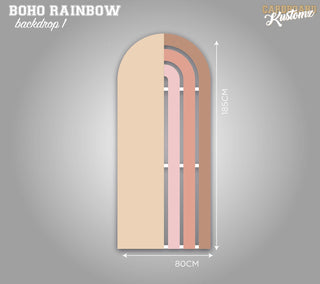 Boho Rainbow Photo, Party, Back Drop - Half Rainbow image 0