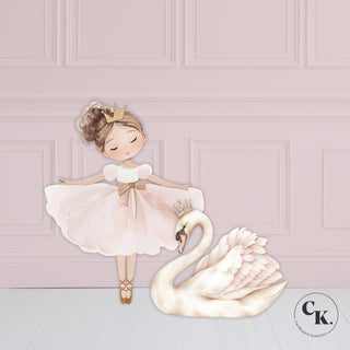 Ballerina and Swan Cut Outs, Ballerina theme cut out Set. image 0