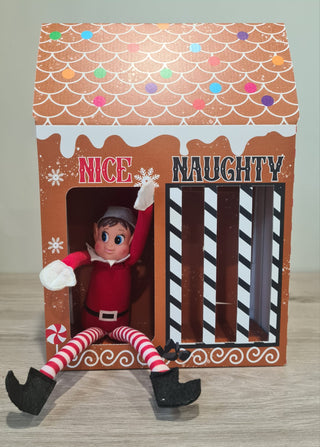 Christmas Elf House and Jail, Christmas Elf House, Naughty Elf Christmas Jail image 1