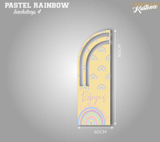 Pastel Rainbow Photo, Party, Back Drop - Rainbow Repeat image 0