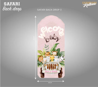 Baby Safari Backdrop - Baby Shower image 1