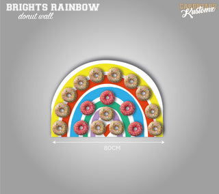 Bright Rainbow Doughnut Wall image 0