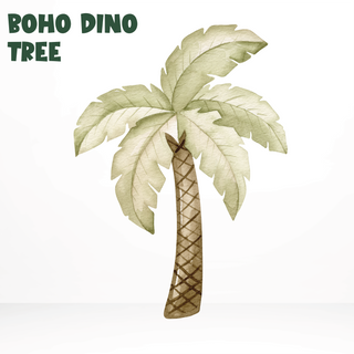 Dinosaur Floral Cardboard Cut Out - Boho Tree, Palm Tree, Kids Party Decor image 0