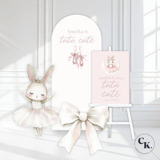 Tutu Cute Ballerina Bunny Welcome Sign image 1