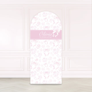 Bow Toile Print Backdrop