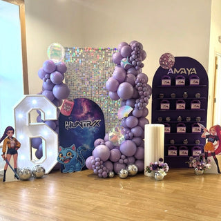 Demon Hunters Mini 4ft Birthday Bundle, DIY Party Pack