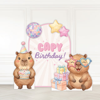 Capybara Mini 4ft Birthday Bundle, DIY Party Pack