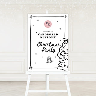 Christmas Party Welcome Sign