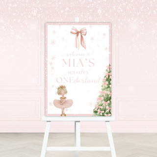 Winter Onederland Welcome Sign