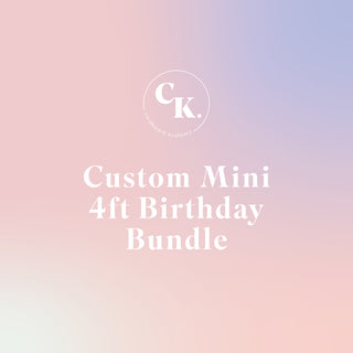 Custom Mini 4ft Birthday Bundle