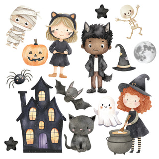 Halloween Cute Character Mini Cut Outs Bundle