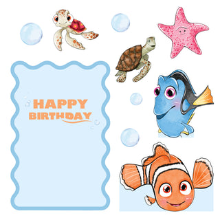Finding Fish Mini 4ft Birthday Bundle, DIY Party Pack