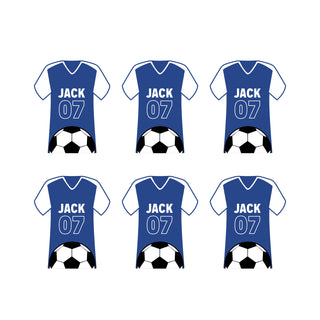 Football Shirt Set of 6 Table Centres