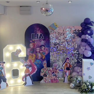 Demon Hunters Birthday Backdrop