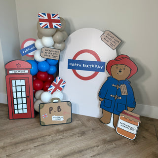 London Bear Mini 4ft Birthday Bundle, DIY Party Pack
