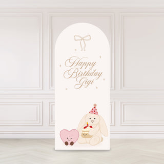 Plush Friends Birthday Girl Backdrop