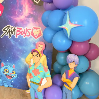 Demon Hunters Boys Mini 4ft Birthday Bundle, DIY Party Pack