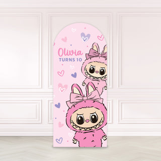 Labubu Mini Monster Birthday Backdrop