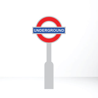 Customisable London Underground Standing Sign Post