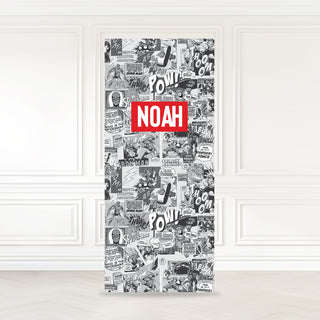 Super Hero Newspaper Birthday Backdrop