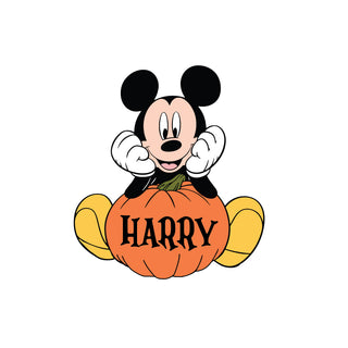 Classic Mouse Pumpkin Backdrop Sign