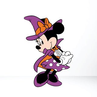Classic Halloween Witch Girl Mouse Cut Out