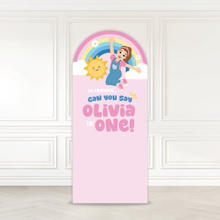 Ms Rachel Girly Birthday Backdrop