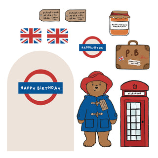 London Bear Mini 4ft Birthday Bundle, DIY Party Pack