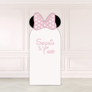 Classic Girl Mouse Birthday Backdrop