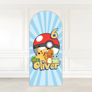 Pokemon Characters Birthday Backdrop